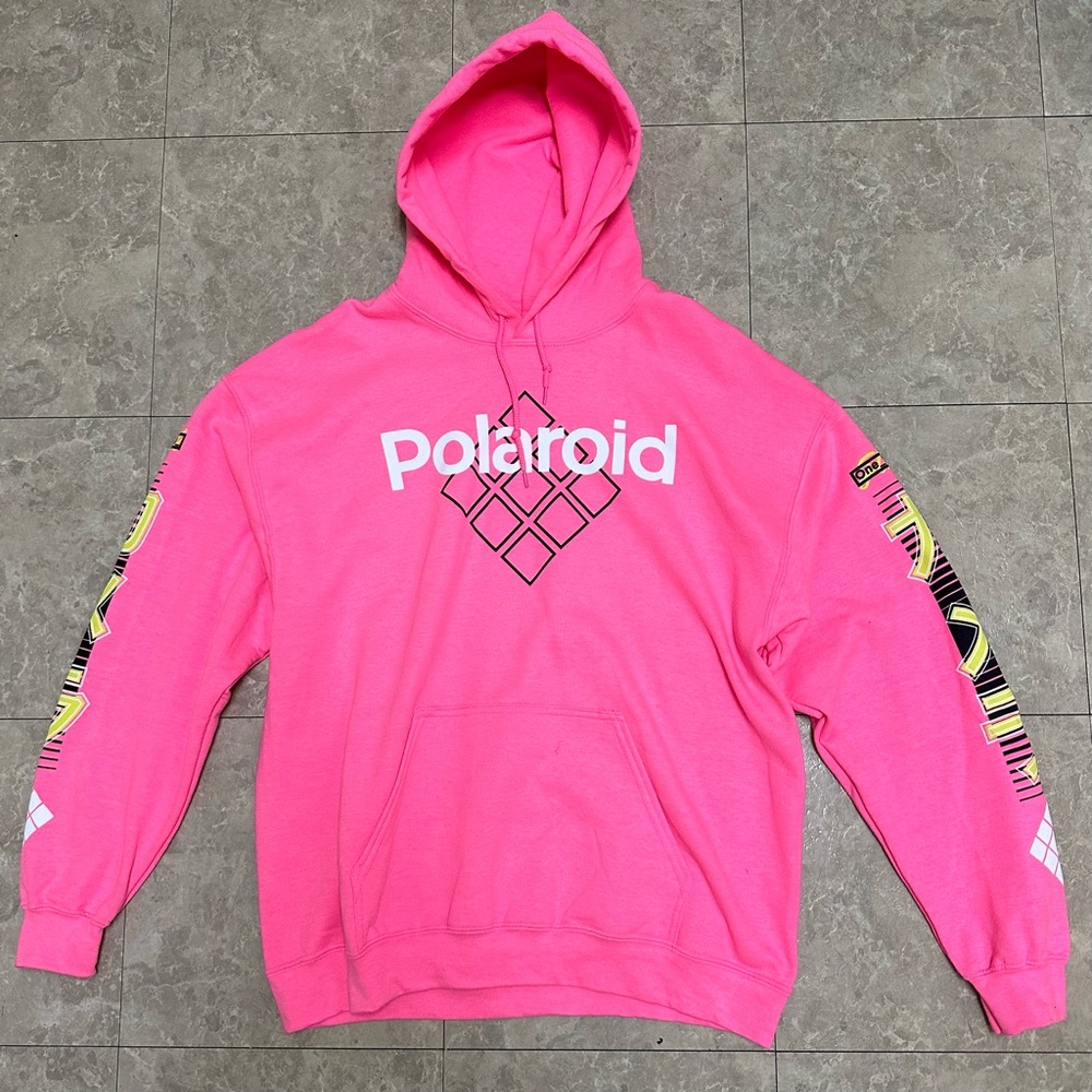 Graphic Pink Polaroid Hoodie